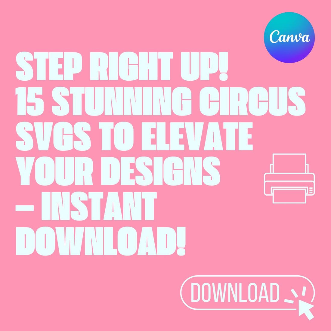 Circus SVG Bundle | 15 Carnival Cut Files for Cricut & Silhouette | Instant Download, Big Top Clipart, Carnival Party Decor