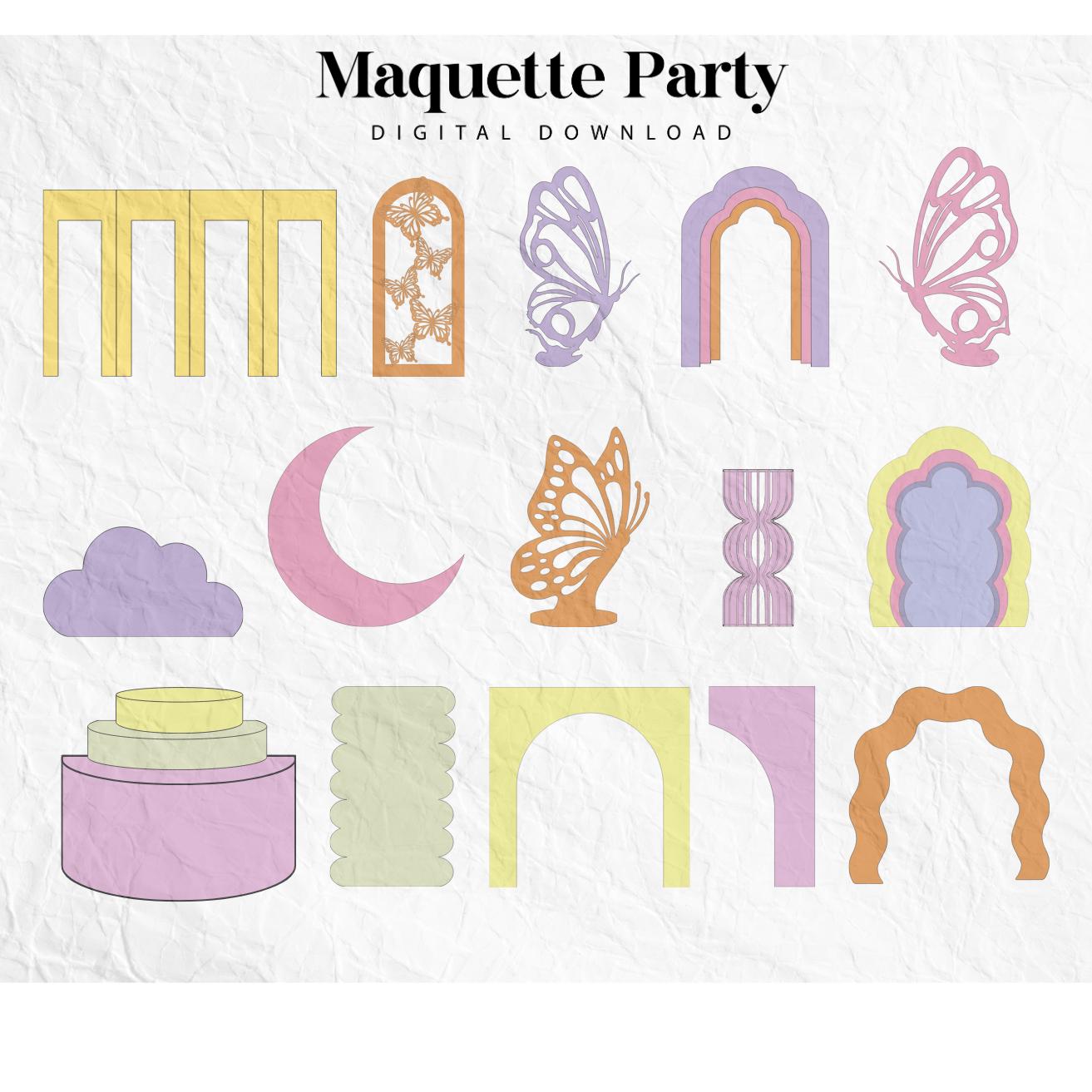 Backdrop Mockup Kit | 12 Digital Event Decor Templates | Perfect for Weddings, Birthdays &amp; Corporate Events | Canva Compatible
